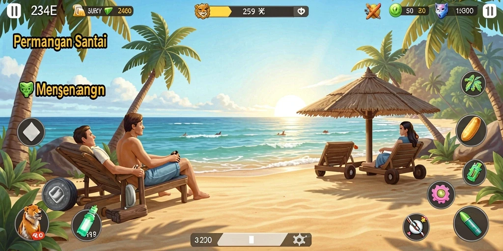 Screenshot gameplay 234E menampilkan aksi menyenangkan dalam permainan Casual.