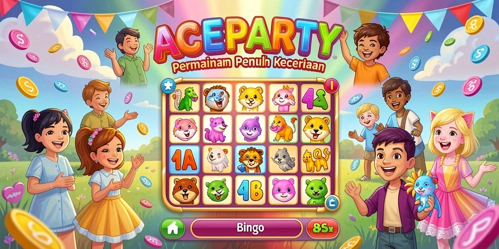 Tampilan gameplay Bingo yang seru dan menarik dari ACEPARTY.