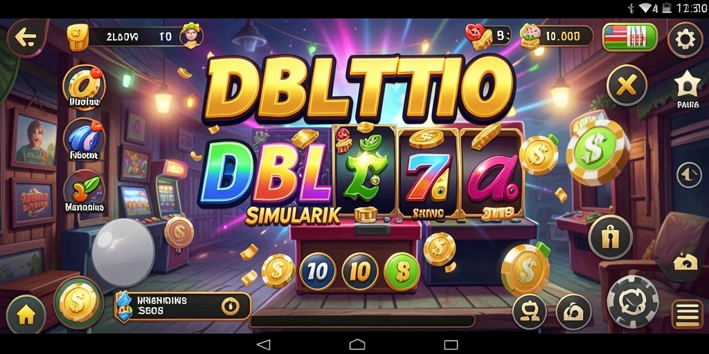 Screenshot DBLTOTO menampilkan gameplay simulasi yang dinamis dan interaktif.