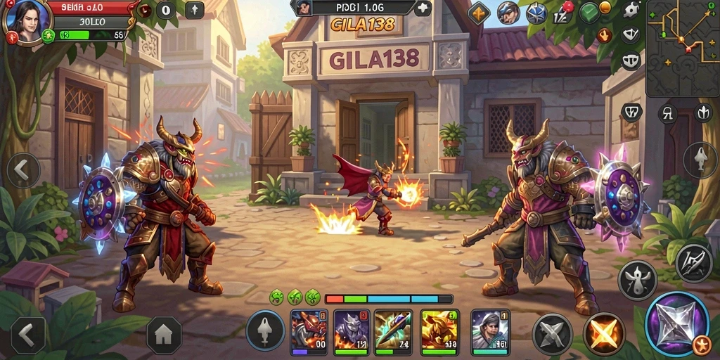 Screenshot GILA138 menampilkan aksi strategis yang mendebarkan dalam gameplay.