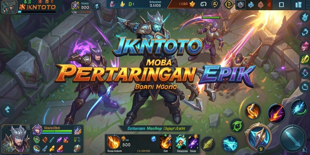 Tampilan gameplay epik dari IKNTOTO yang menampilkan pertarungan seru.