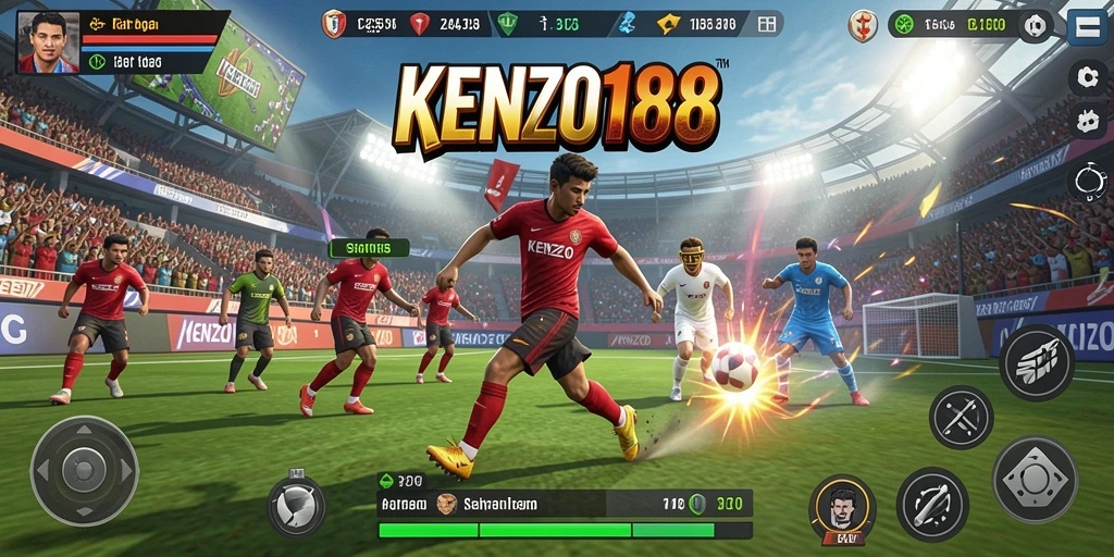 Tampilan gameplay KENZO188 yang mendebarkan dan seru.