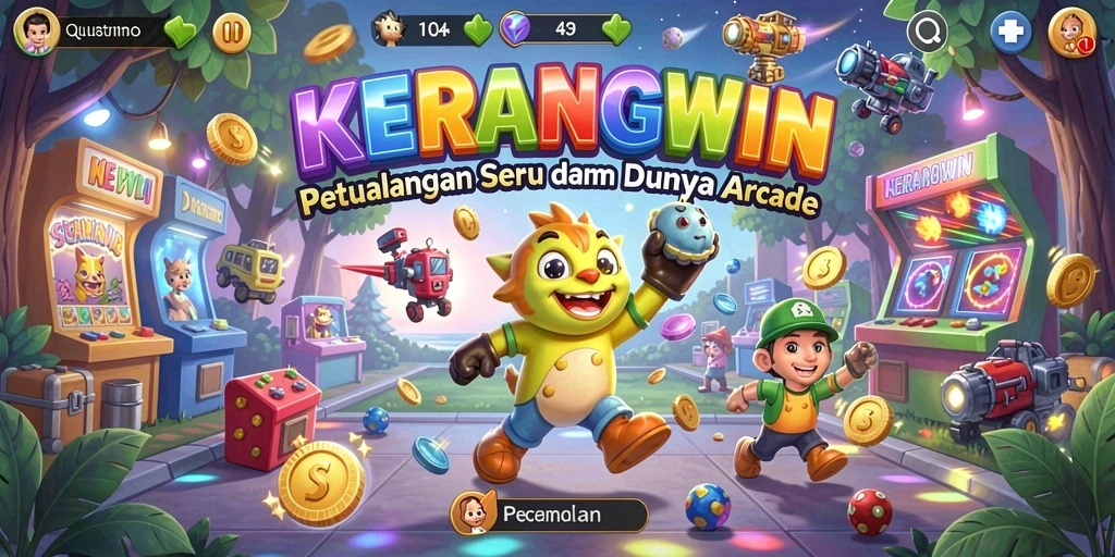 Tampilan gameplay KERANGWIN dengan grafis menawan dan aksi seru.