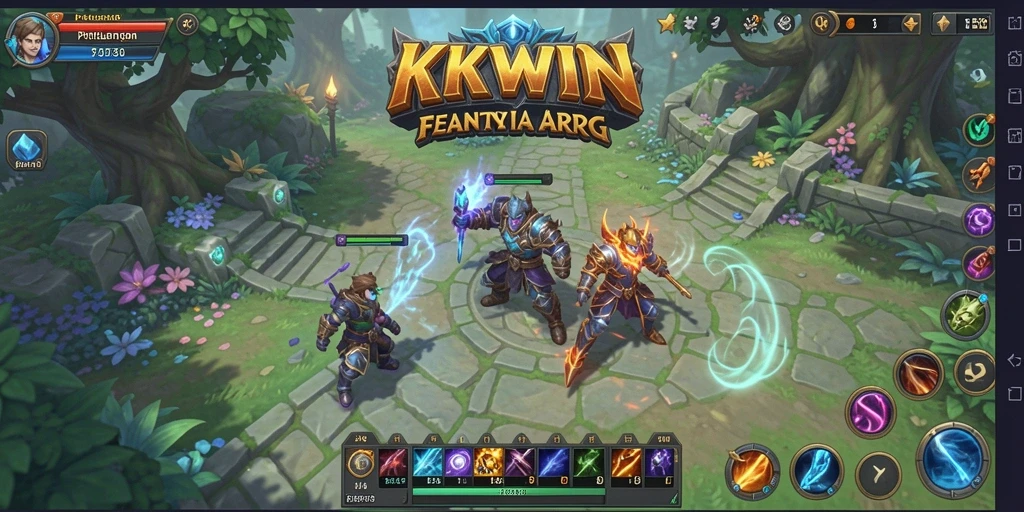 Tampilan gameplay KKWIN yang menegangkan dan penuh aksi.