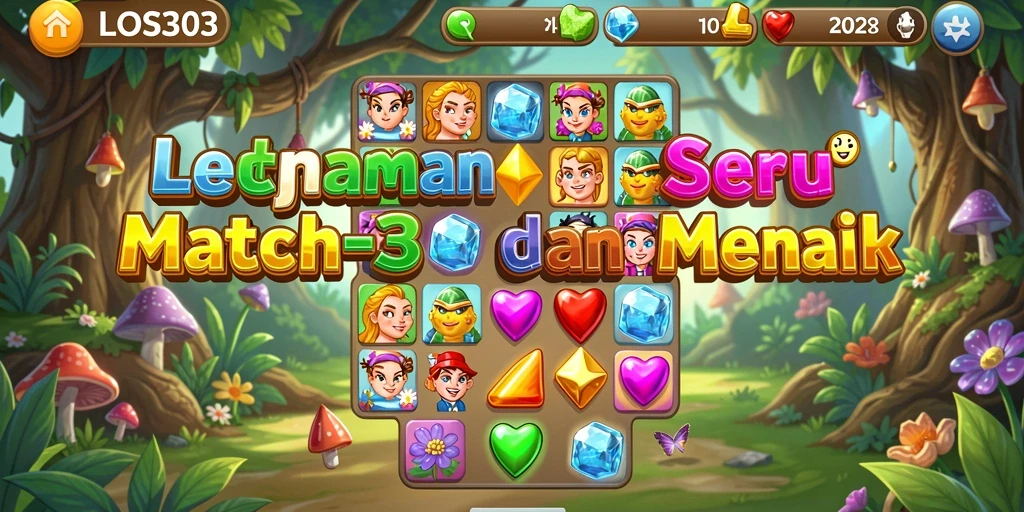 Tampilan gameplay seru dan penuh warna di LOS303.