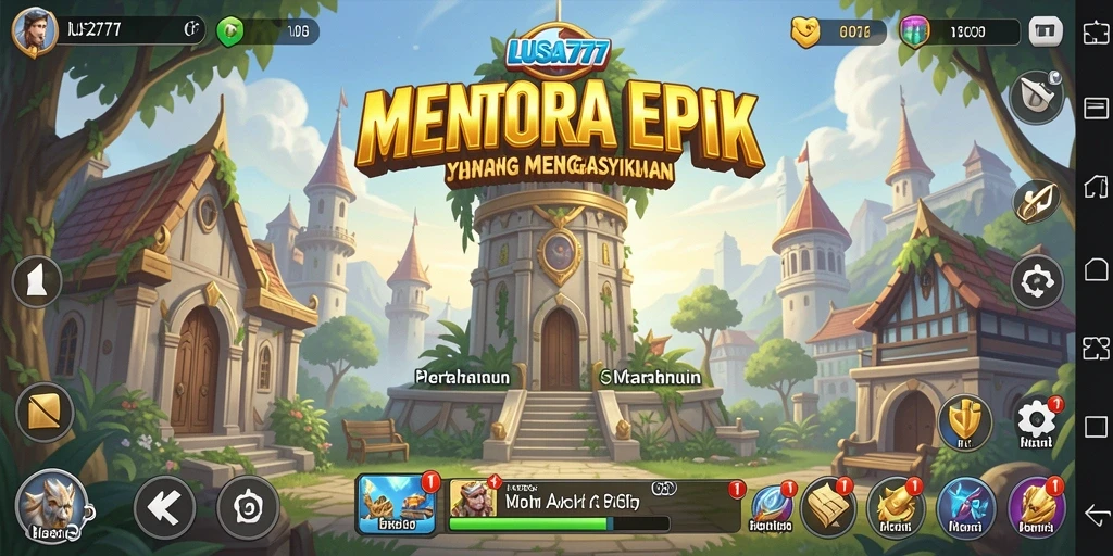 Tampilan menarik dari gameplay LUSA777 dalam Tower Defense.