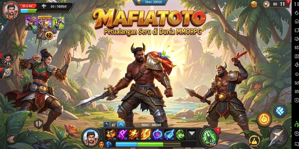 Tampilan gameplay MAFIATOTO yang seru dan interaktif dalam dunia MMORPG.