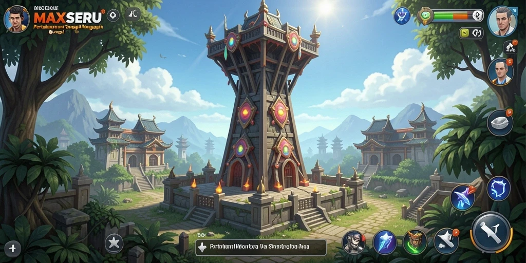 Gameplay menara pertahanan yang seru dan adiktif di MAXSERU.
