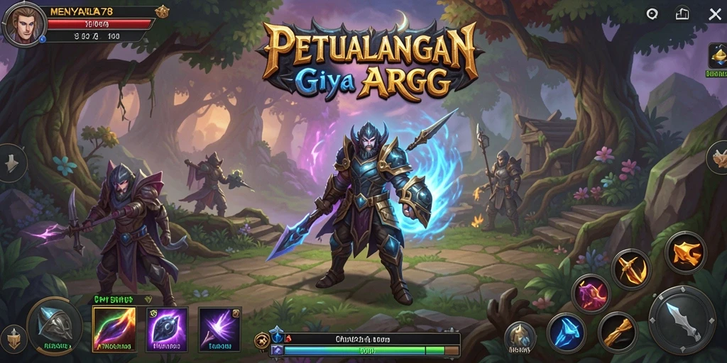Tangkapan layar MENYALA78 menampilkan pertarungan penuh aksi dalam dunia fantasi.