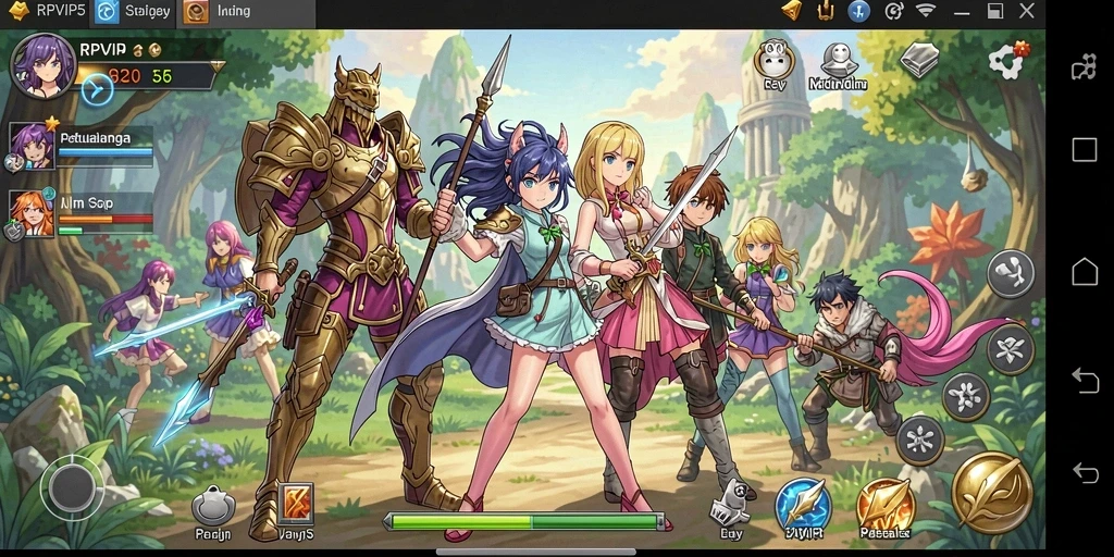Tampilkan karakter Anime dalam aksi dan pertarungan yang epik.