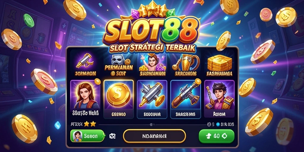 Screenshot utama menampilkan gameplay seru dari SLOT88.