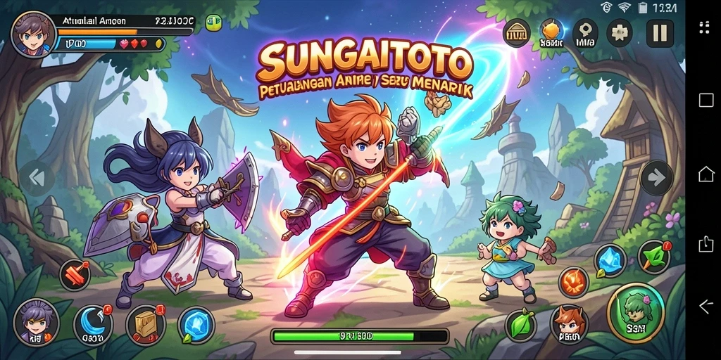 Gameplay seru SUNGAITOTO dengan karakter Anime menarik.