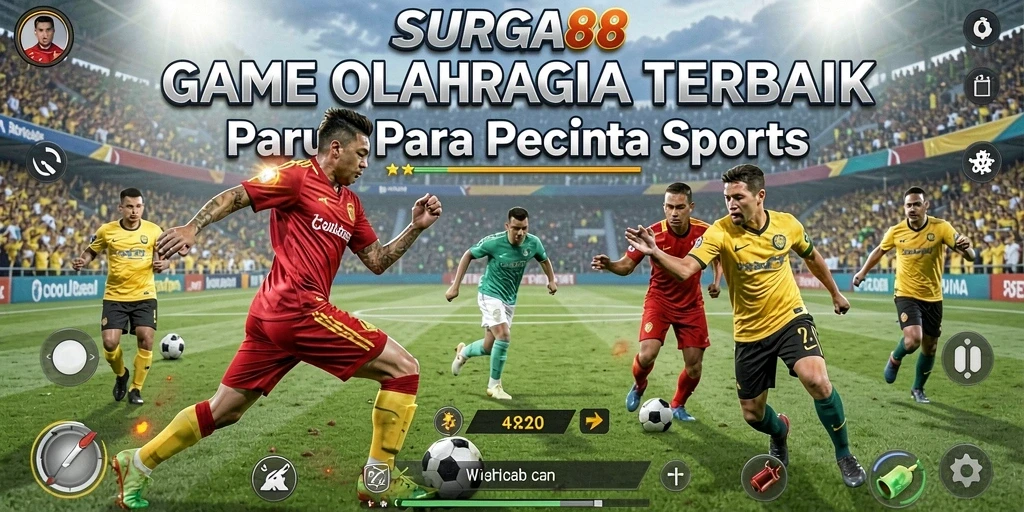 Tampilan screenshot <strong>SURGA88</strong> yang menunjukkan aksi pertandingan olahraga yang mendebarkan.