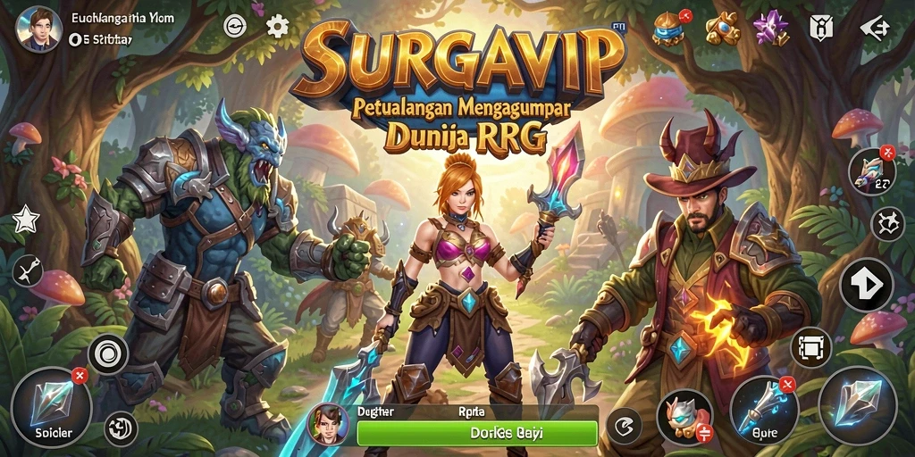 Gameplay menarik di dunia RPG SURGAVIP.