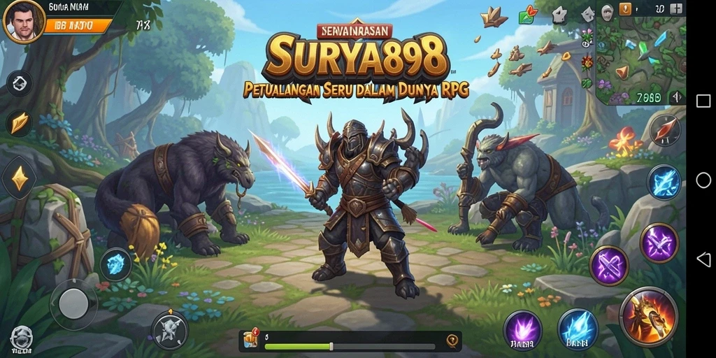 Gameplay menarik dalam dunia RPG yang luas dan penuh tantangan.
