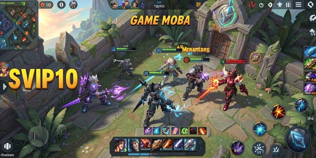 Tampilan gameplay seru SVIP10 dengan strategis dan aksi tim.
